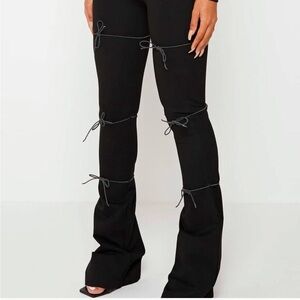 Maniere de voir Reflective bungee flare leggings black UK 8 women’s